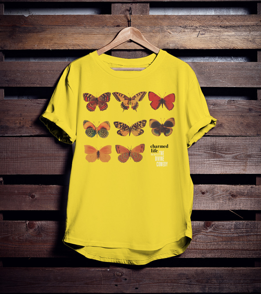 Charmed Life The Best Of The Divine Comedy Butterflies T-Shirt