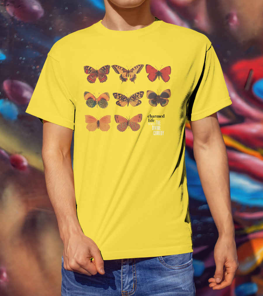Charmed Life The Best Of The Divine Comedy Butterflies T-Shirt