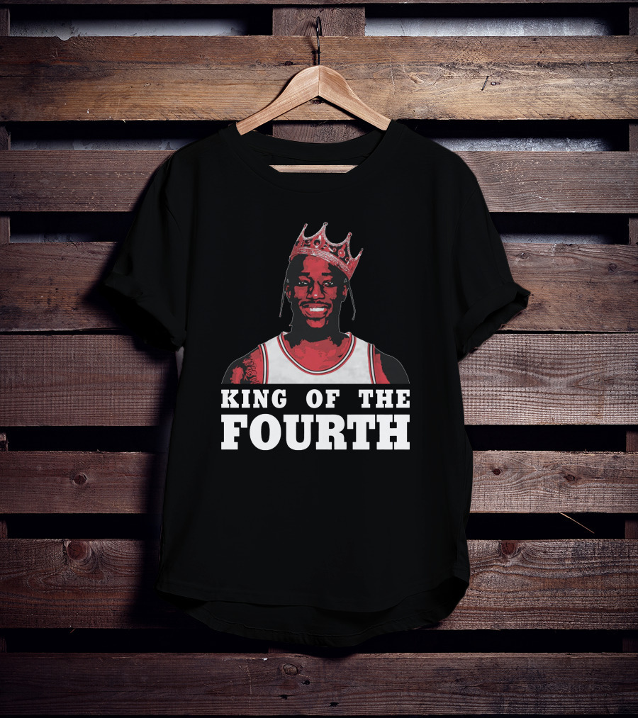 King Of The Fourth Basketball Crown T-Shirt