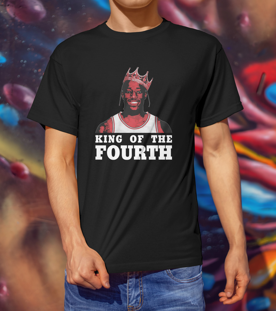 King Of The Fourth Basketball Crown T-Shirt