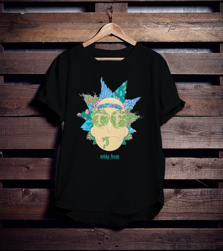 Teddy Fresh Psychedelic Face T-Shirt