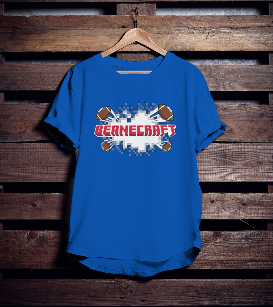 Beanecraft Pixel Style Football T-Shirt