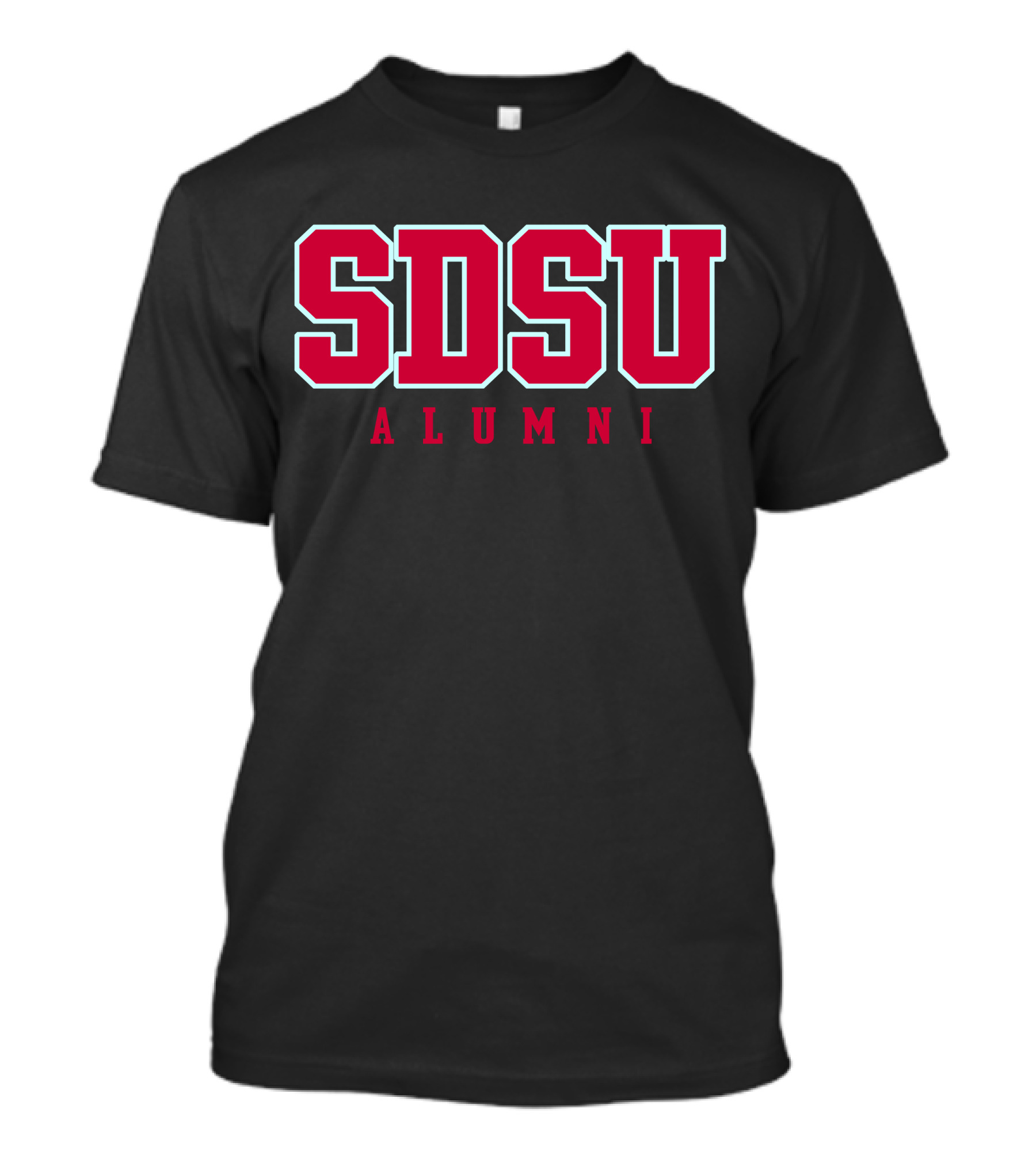 SDSU Alumni Red Block Letters T-Shirt