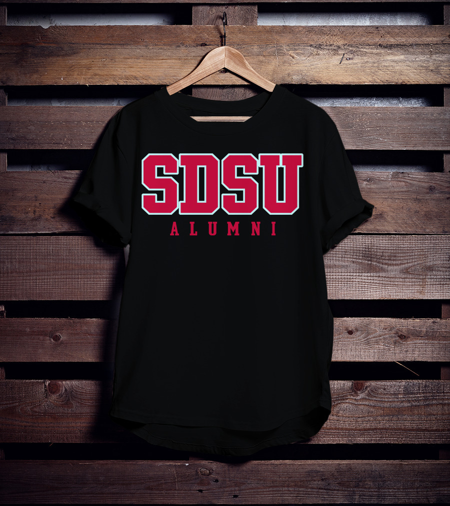 SDSU Alumni Red Block Letters T-Shirt