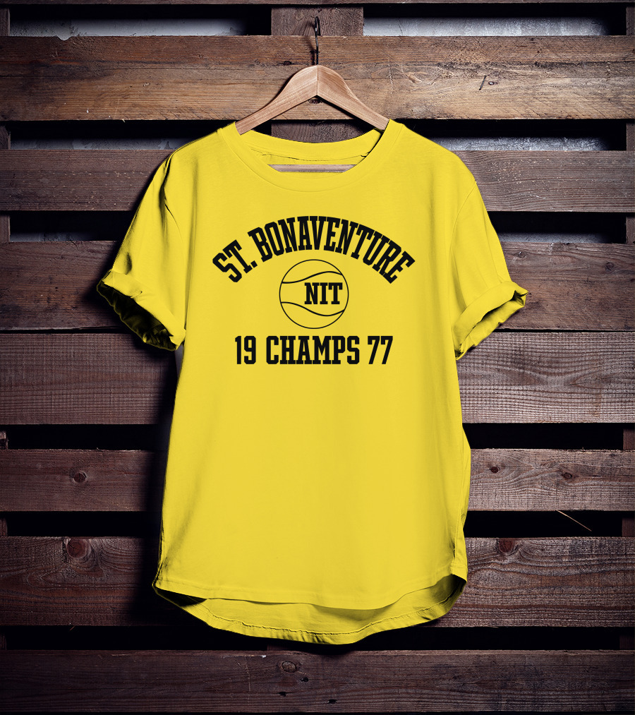 St. Bonaventure NIT 19 Champs 77 Basketball T-Shirt