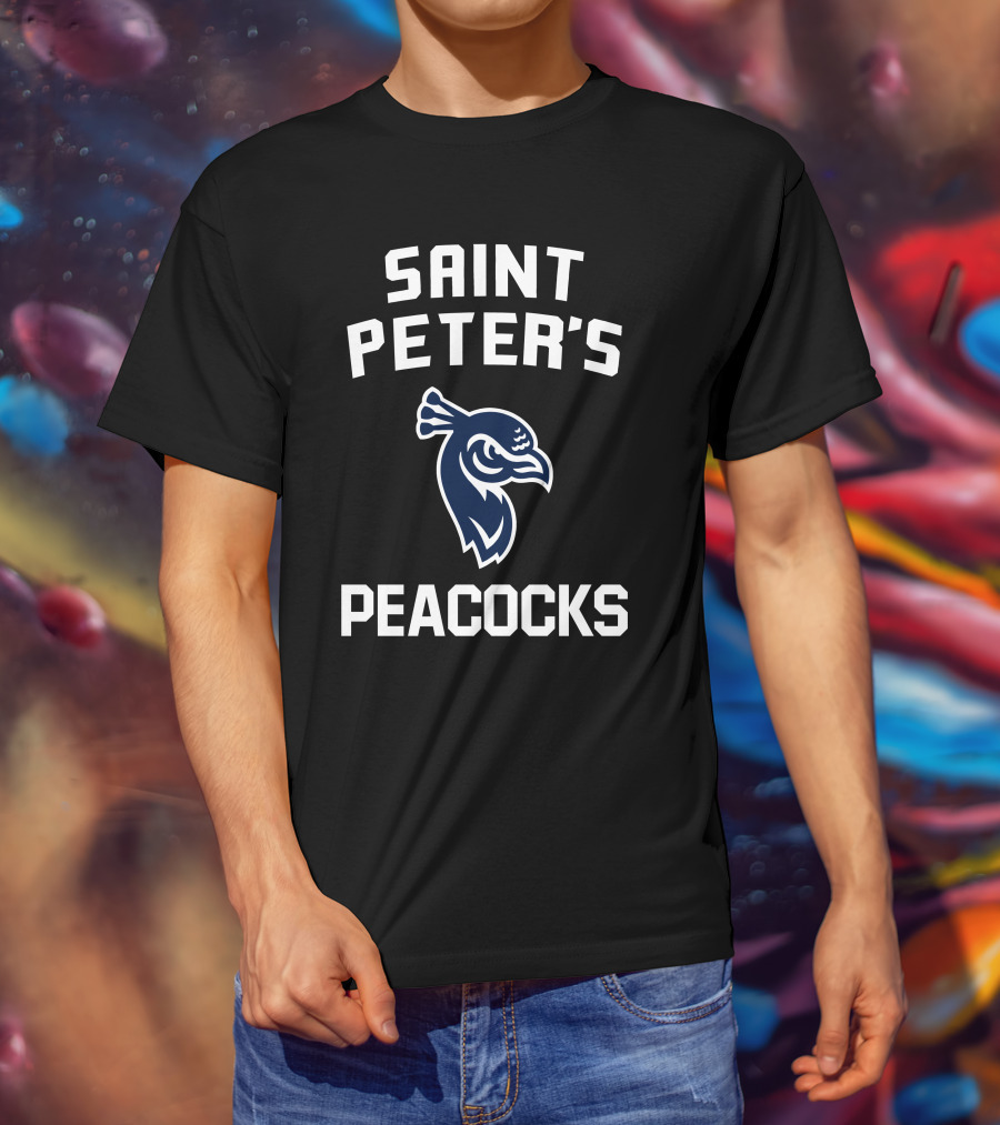 Saint Peter's Peacocks Eli Manning T-Shirt