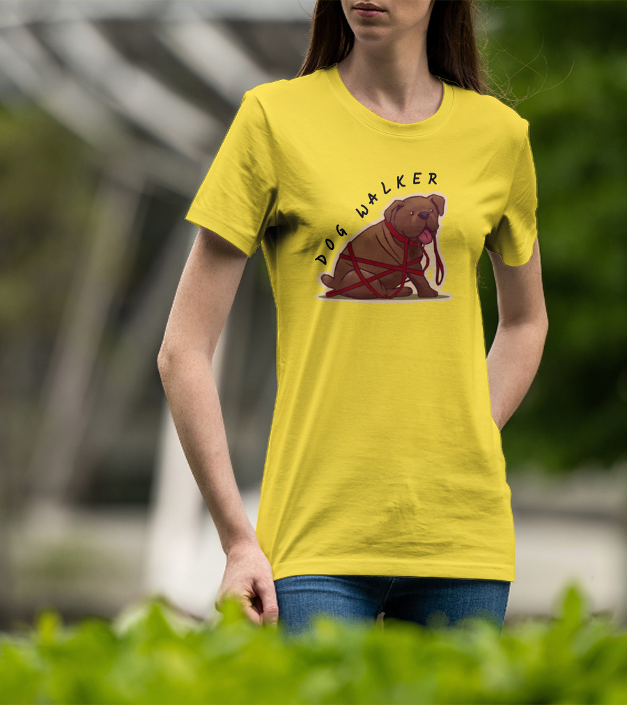 Dwight's Dog Walker Dead By Daylight Puppy Leash Wrapped T-Shirt