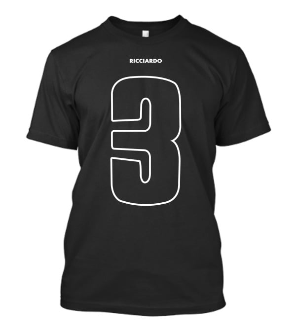 Ricciardo 3 Ric3 Merch Race Momentum Present Seruice T-Shirt