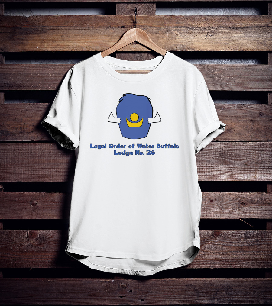 Loyal Order Of Water Buffalo Lodge No 26 Flintstones Club Emblem T-Shirt