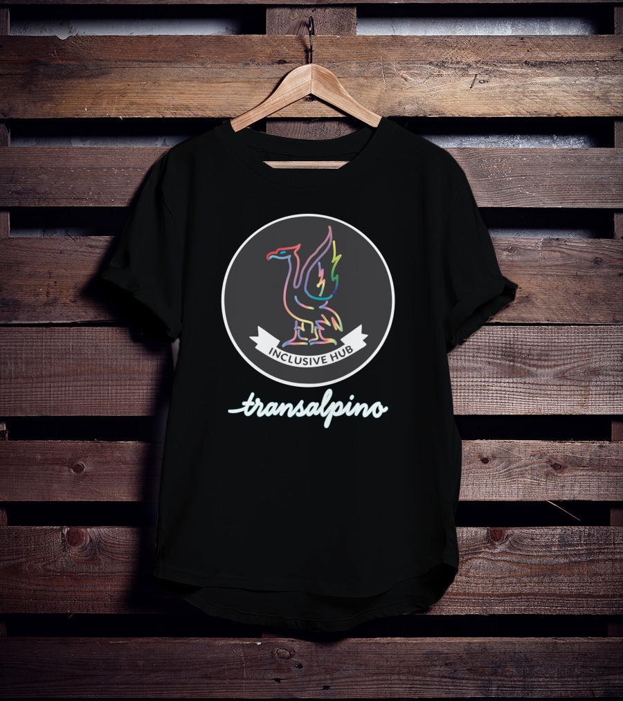 Transalpino Inclusive Hub Colorful Bird Emblem T-Shirt