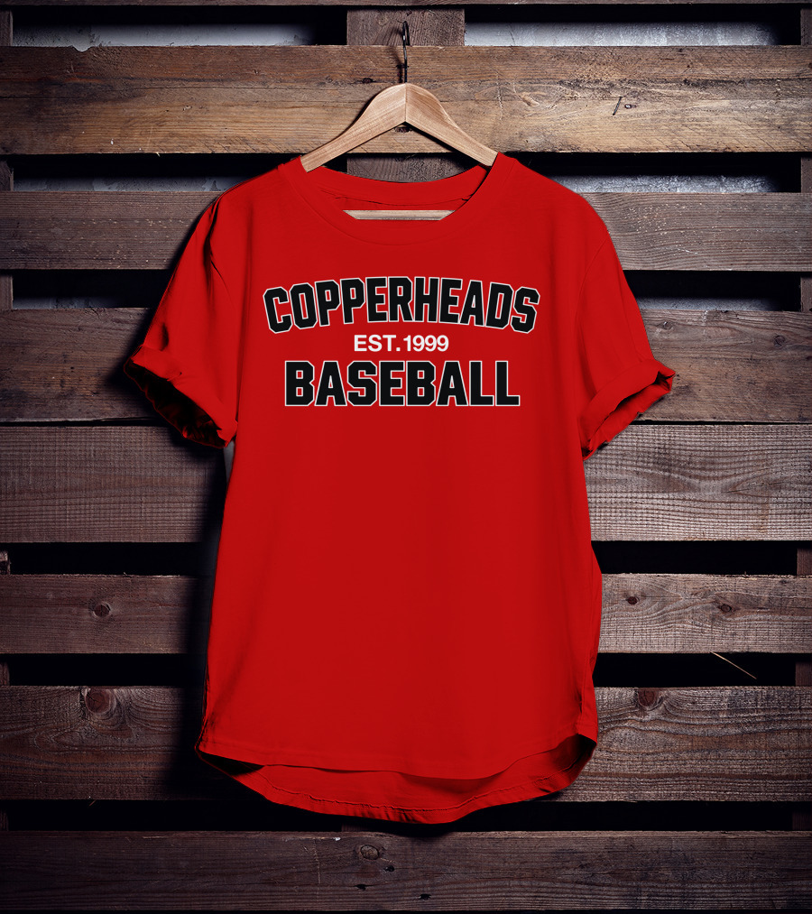 Copperheads Est 1999 Baseball Team Logo T-Shirt
