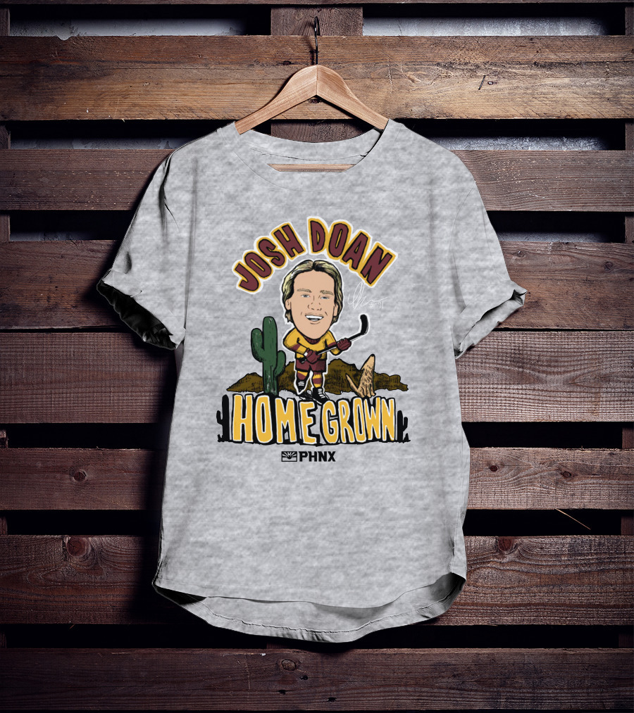 Josh Doan Homegrown PHNX Cactus Desert Hockey T-Shirt