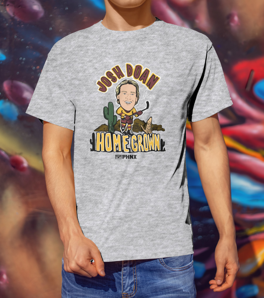 Josh Doan Homegrown PHNX Cactus Desert Hockey T-Shirt