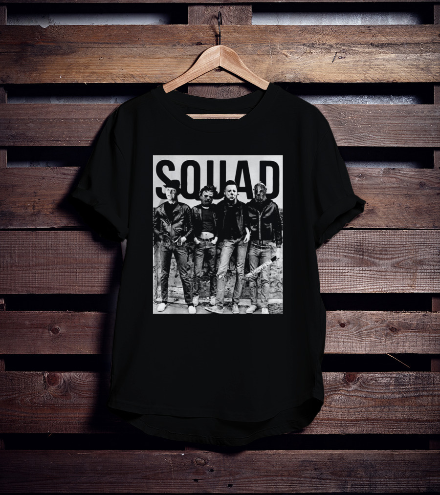 Jason Squad Horror Movie Icons Halloween Scary Funny T-Shirt