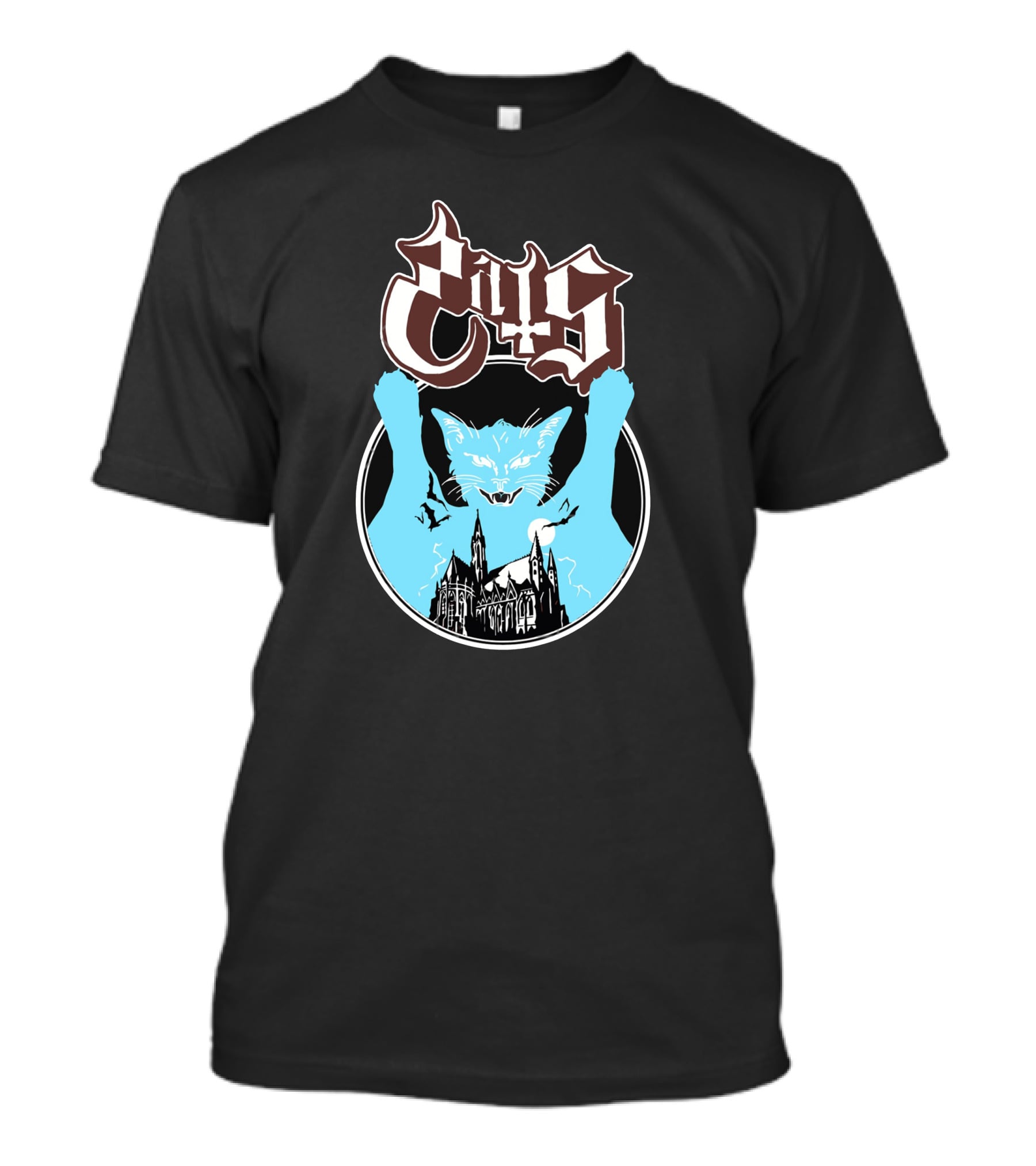 Communion Wafer Opussy Cats Gothic Cathedral T-Shirt