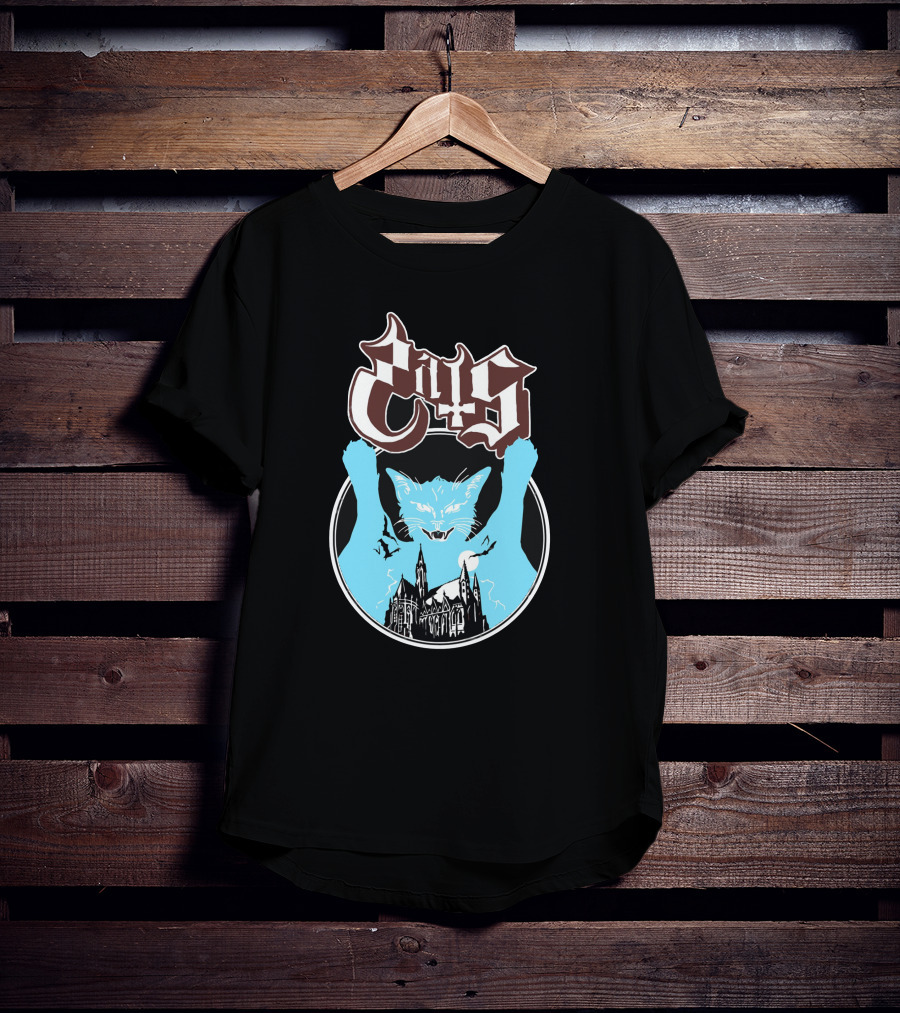 Communion Wafer Opussy Cats Gothic Cathedral T-Shirt