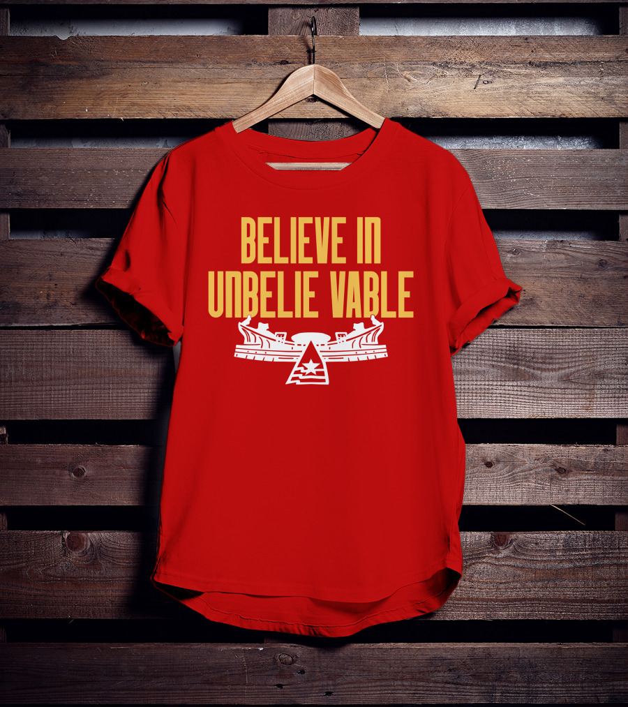 Kansas City Chiefs Believe In Unbelievable Stadium Emblem T-Shirt