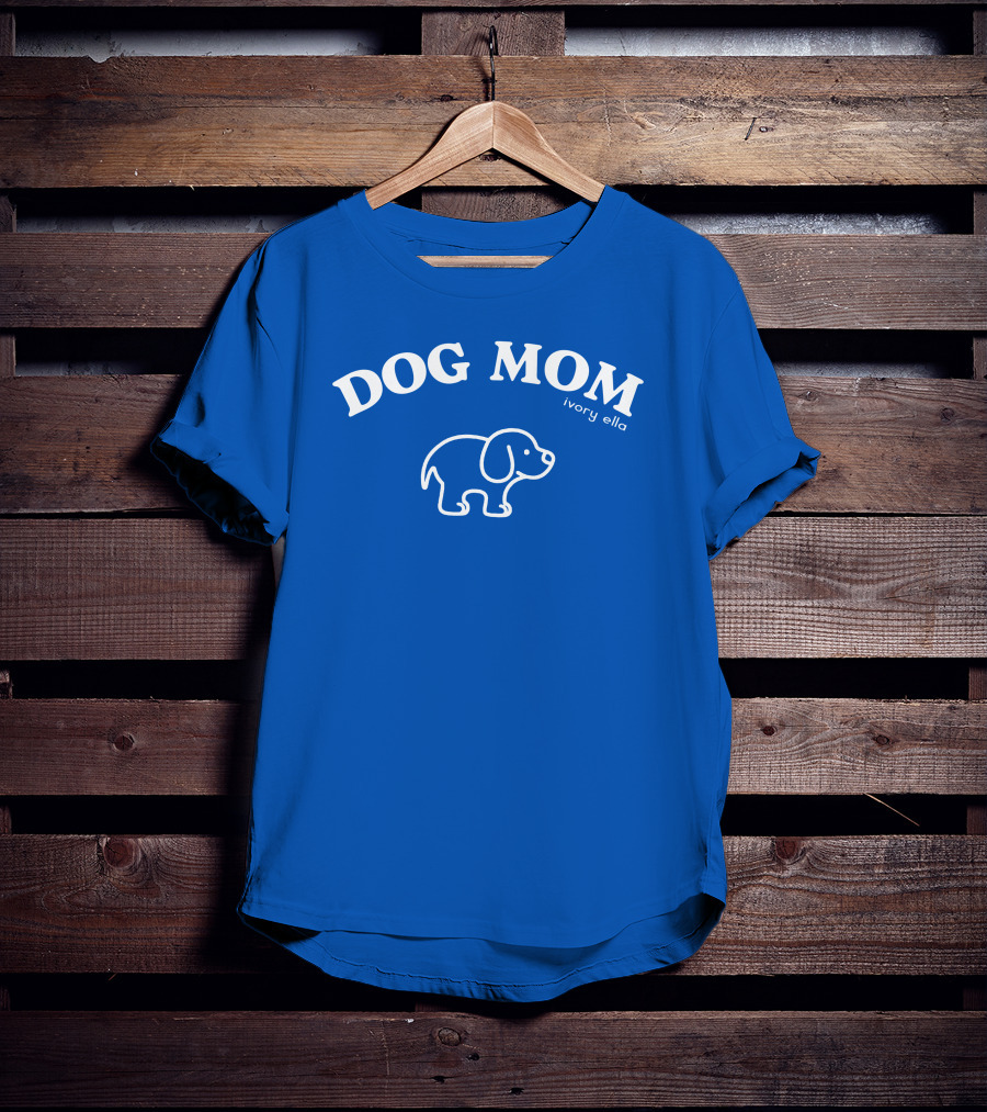 DOG MOM Ivory Ella T-Shirt
