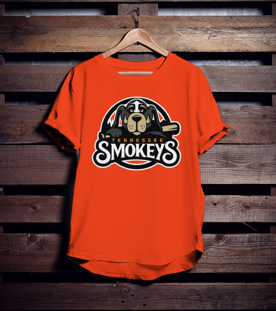 Tennessee Smokeys Baseball Team Mascot T-Shirt