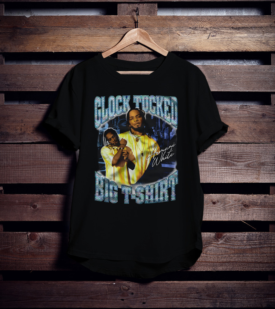 Glock Tucked Big T-Shirt Armani White T-Shirt