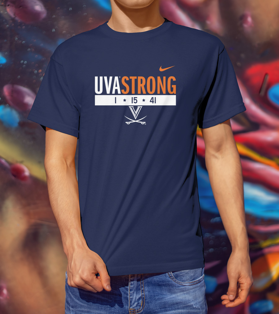 UVA Strong 1 15 41 Basketball Virginia Cavaliers T-Shirt