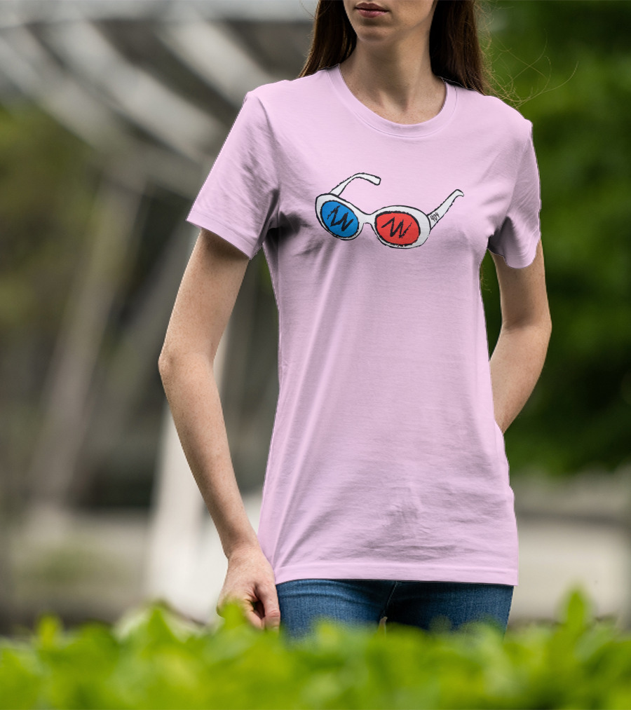George 3D Goggles Blue Red Lenses T-Shirt