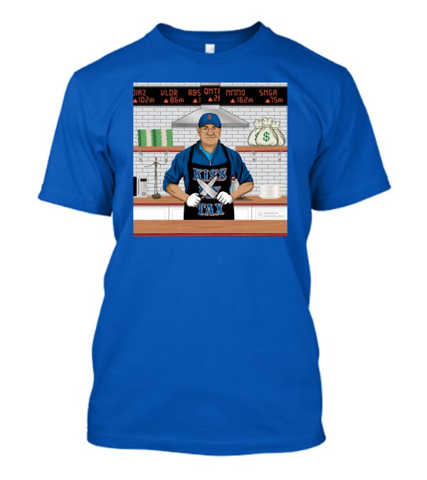 Kiss My Tex New York Money Chef Stock Market Cooking T-Shirt