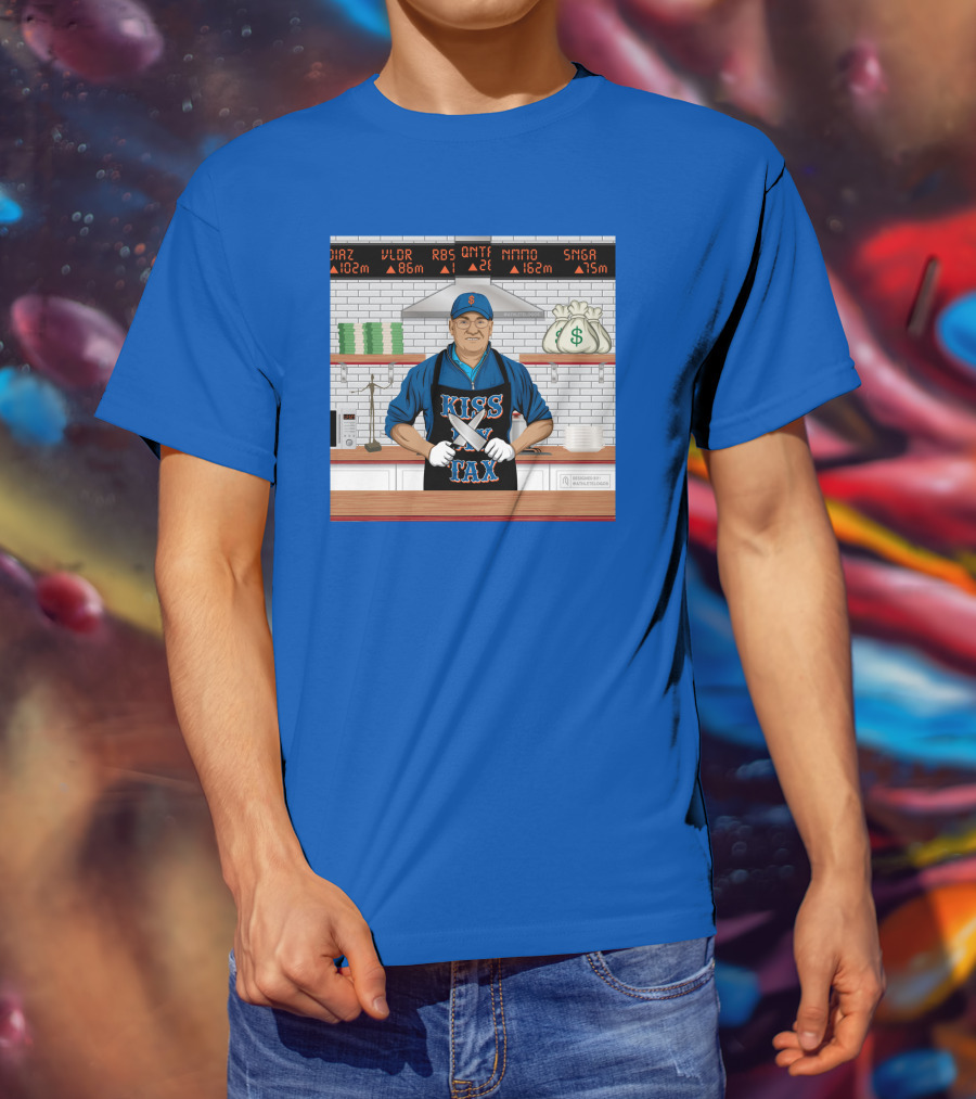 Kiss My Tex New York Money Chef Stock Market Cooking T-Shirt