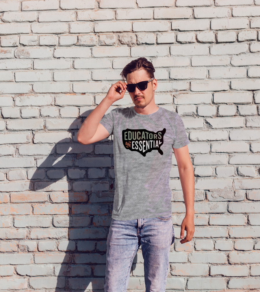 Educators Are Essential USA Map T-Shirt