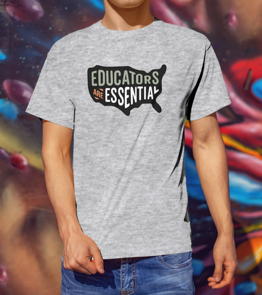 Educators Are Essential USA Map T-Shirt