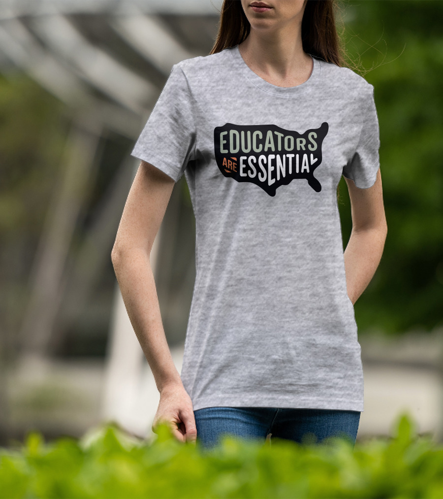 Educators Are Essential USA Map T-Shirt