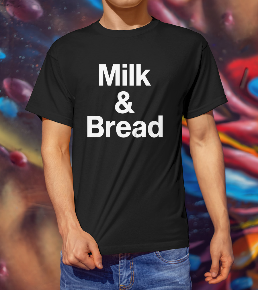 Milk And Bread Classic Minimalist Text T-Shirt
