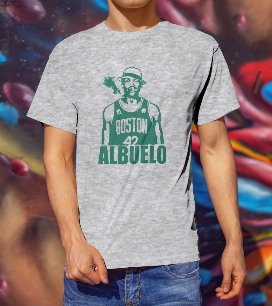 Boston 42 Albuelo Smoking Basketball Jersey T-Shirt