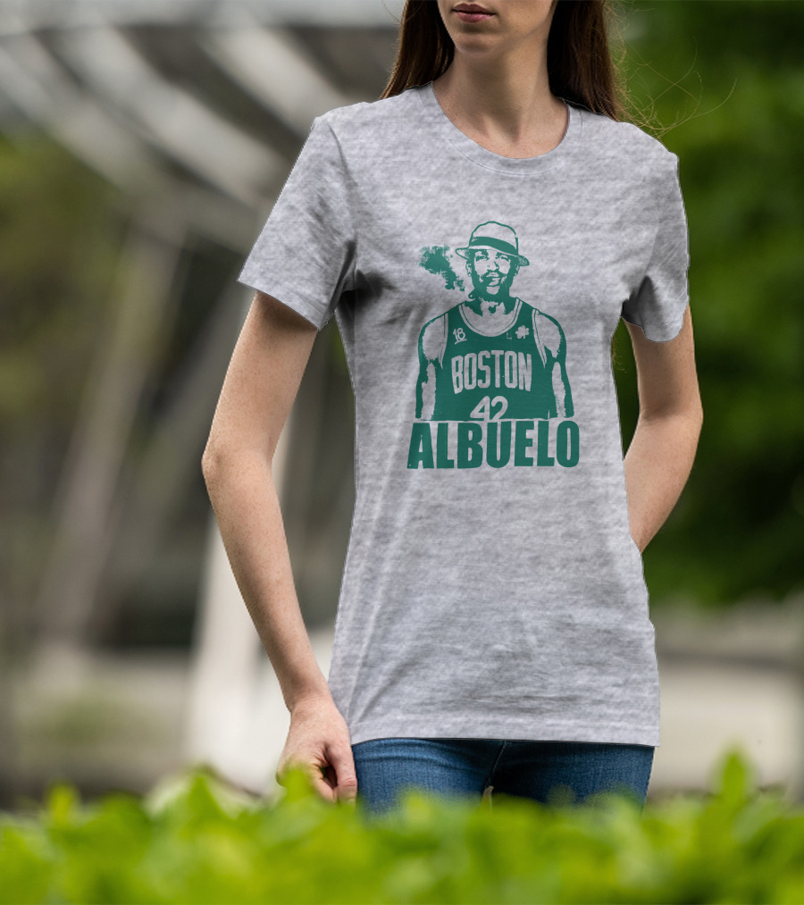 Boston 42 Albuelo Smoking Basketball Jersey T-Shirt