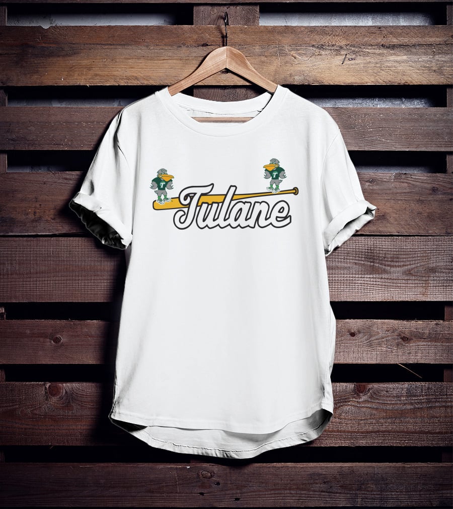 Tulane National Bird Day Green Wave Duck Mascot T-Shirt