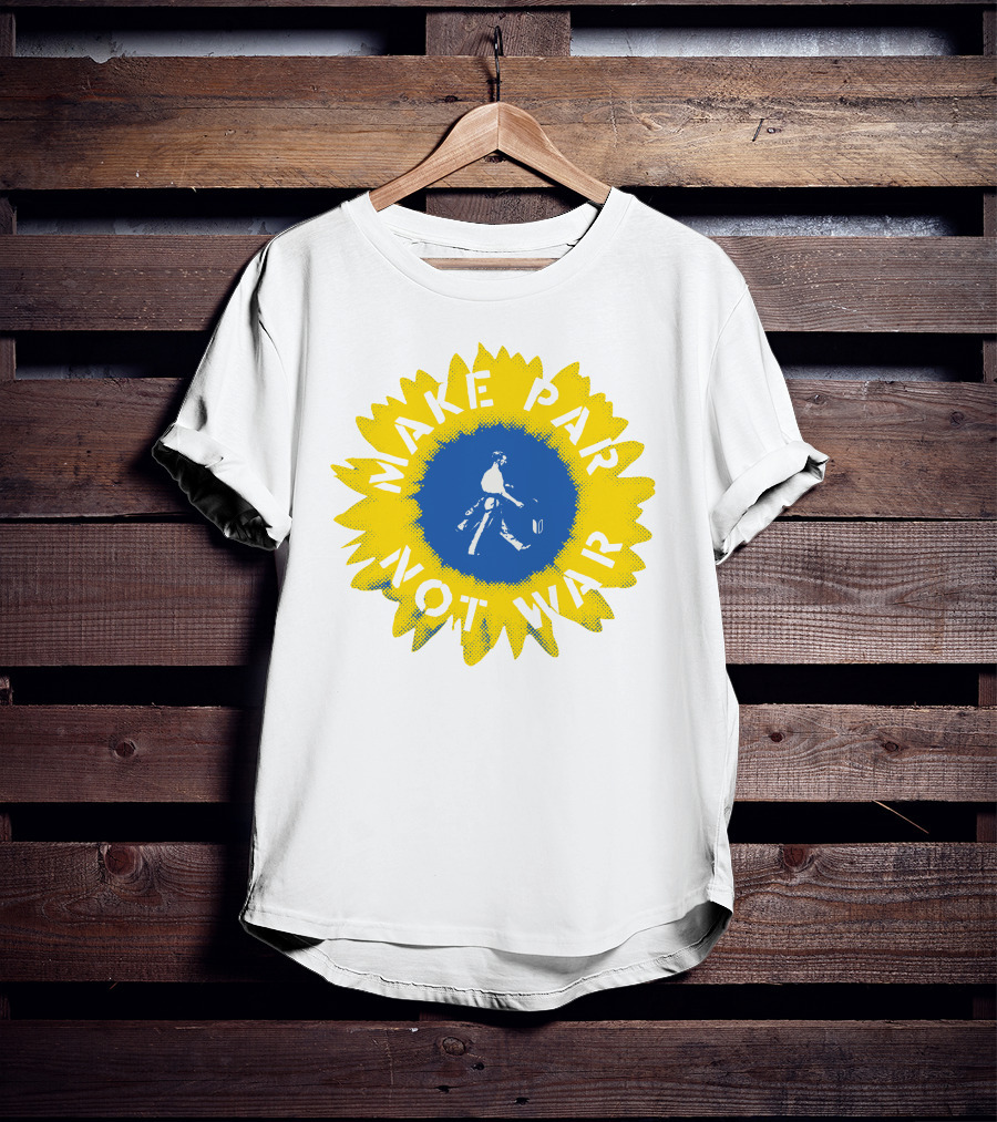 Sunflower Of Peace Make Par Not War Golf Charity T-Shirt