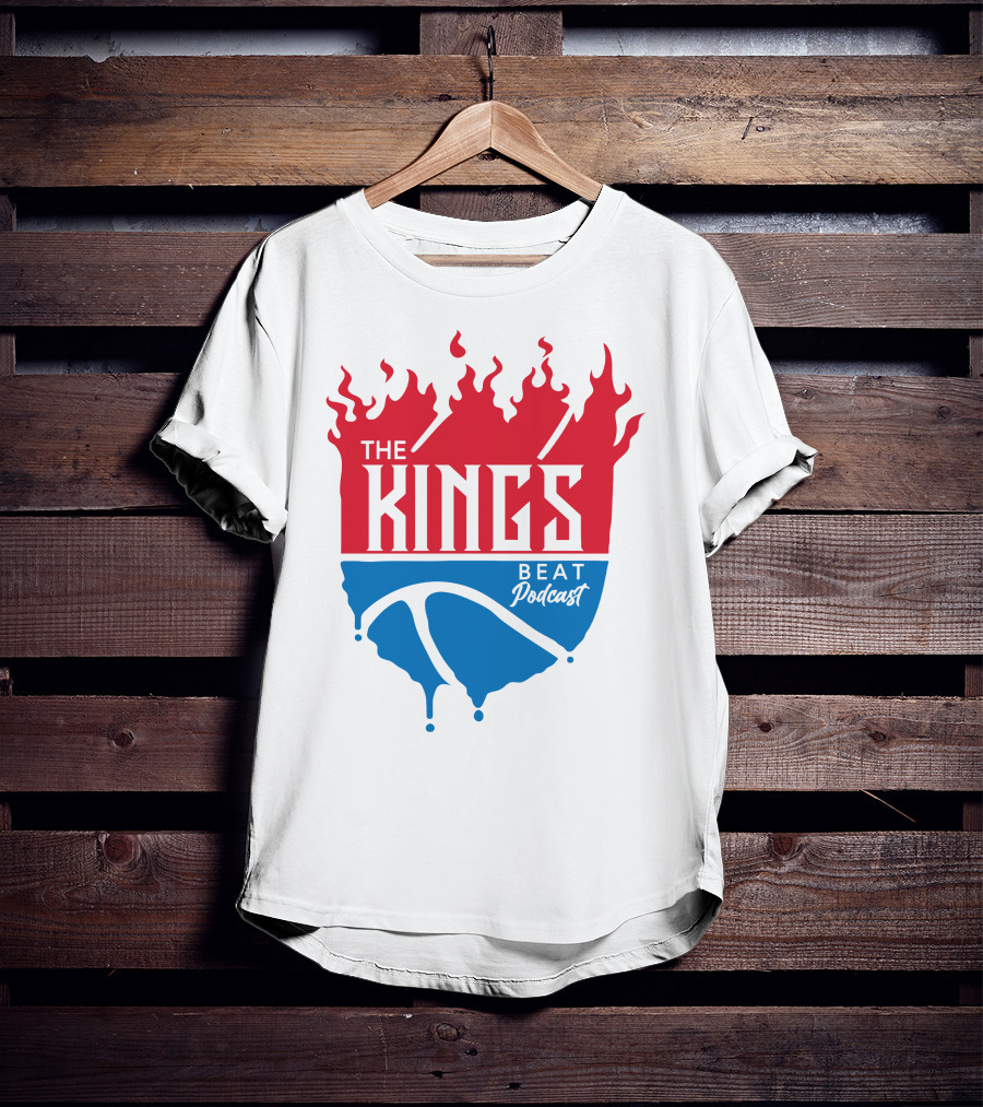 The Kings Beat Podcast Flame Basketball Drip T-Shirt