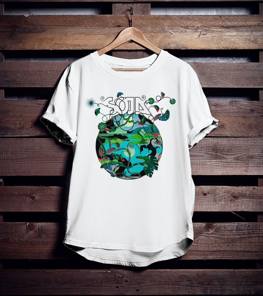 SOJA Earthy Jungle Nature Design Soja Gear T-Shirt