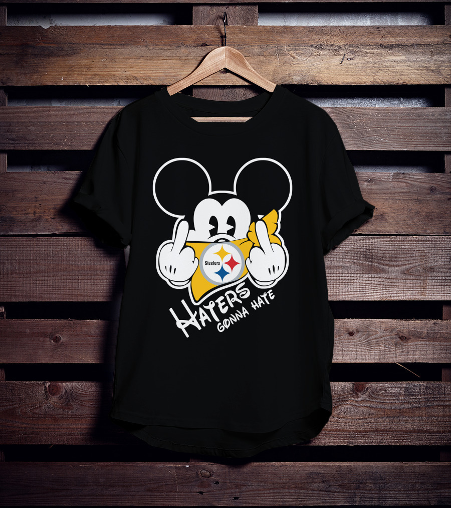Haters Gonna Hate Mickey Mouse Steelers T-Shirt