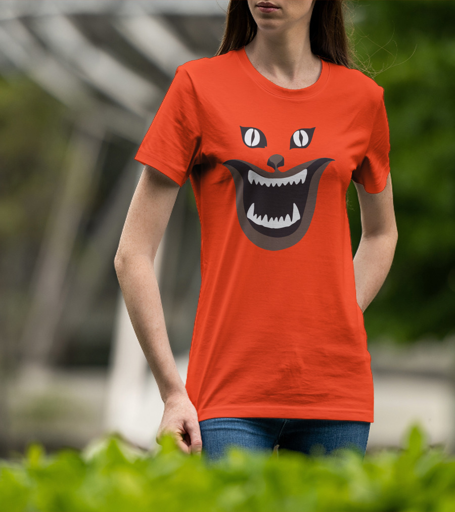 Criterion Channel The Criterion House Horror Cat Face Criterion Merch T-Shirt