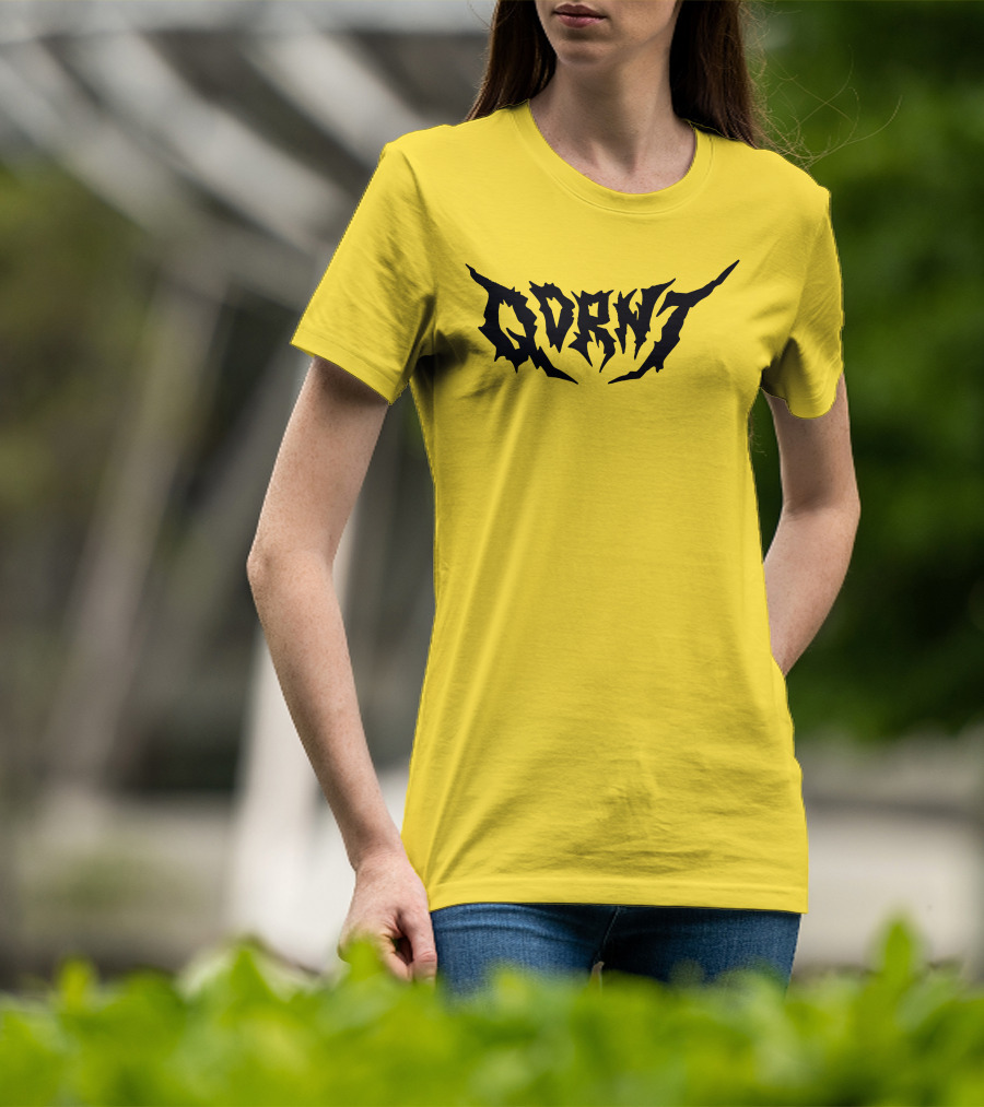 Qdrnt Gothic Style Text With Jagged Font T-Shirt