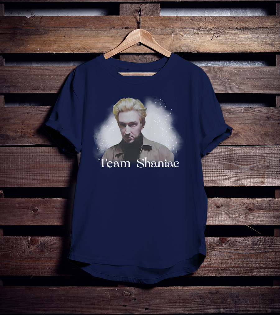Team Shaniac Cosmic Portrait With Blonde Figure T-Shirt
