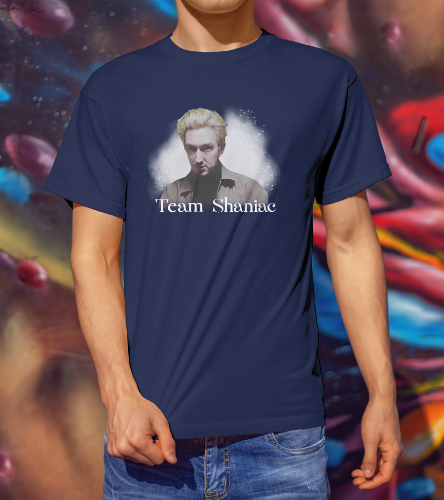 Team Shaniac Cosmic Portrait With Blonde Figure T-Shirt