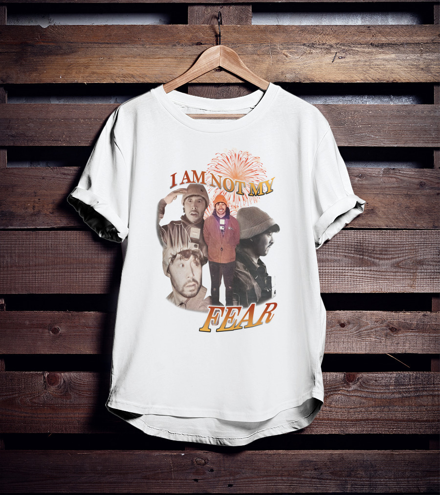 I Am Not My Fear Fireworks And Collage Portraits T-Shirt