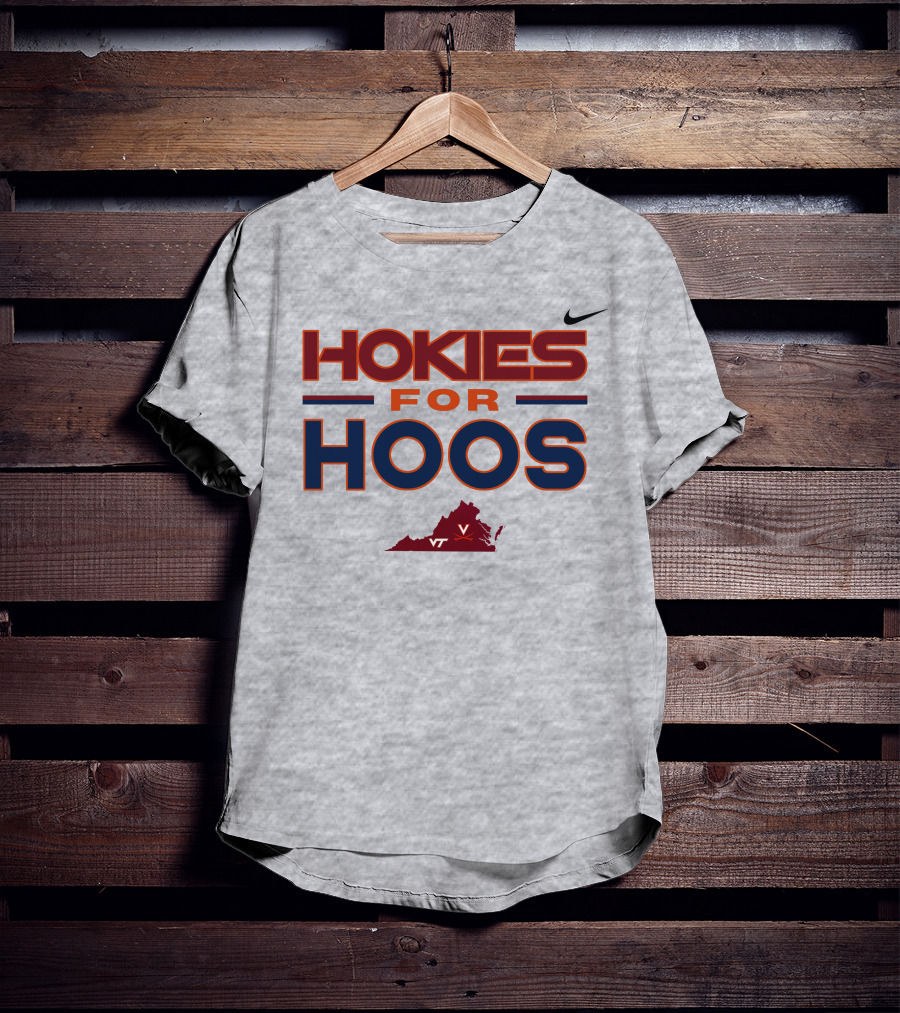 Hokies For Hoos Virginia Map VT T-Shirt