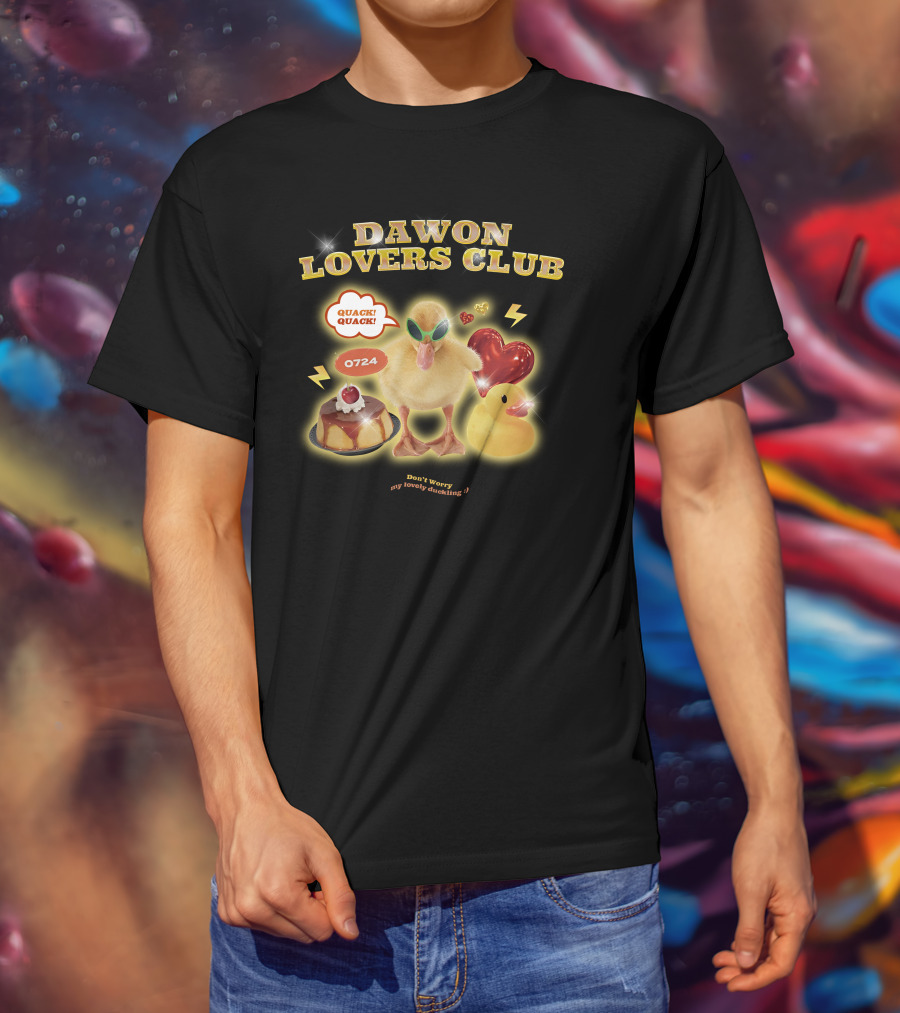 DAWON LOVERS CLUB Quack Quack 0724 Don't Worry My Lovely Duckling T-Shirt