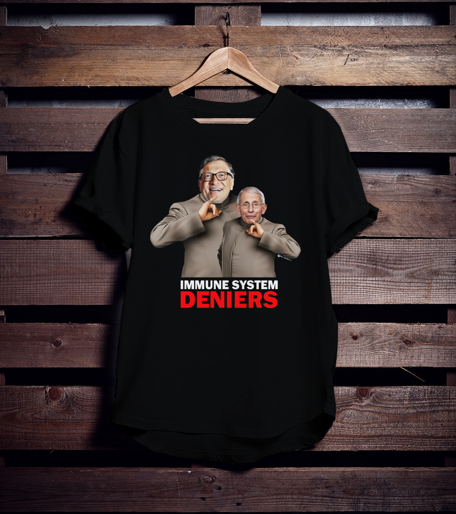 Immune System Deniers Dr. Evil Parody Mock Turtleneck Villains T-Shirt