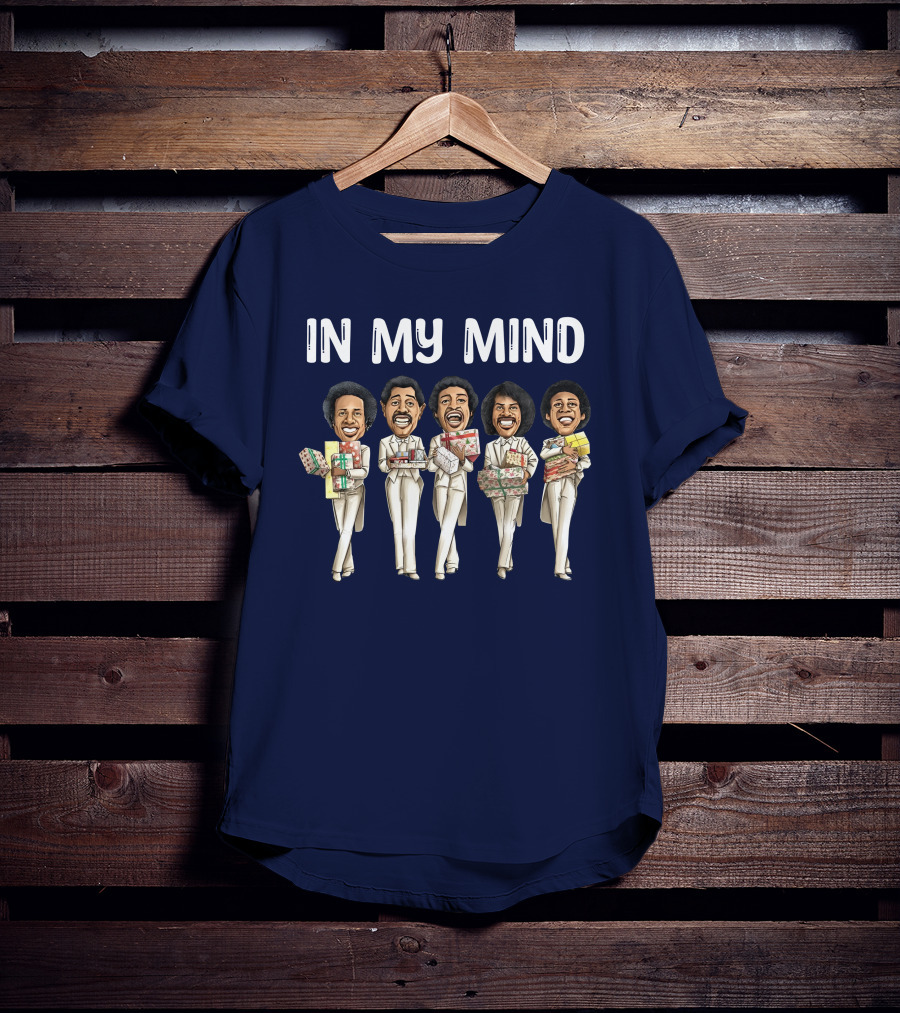 In My Mind Blackest Christmas Theme Holiday Gift Holding Group T-Shirt