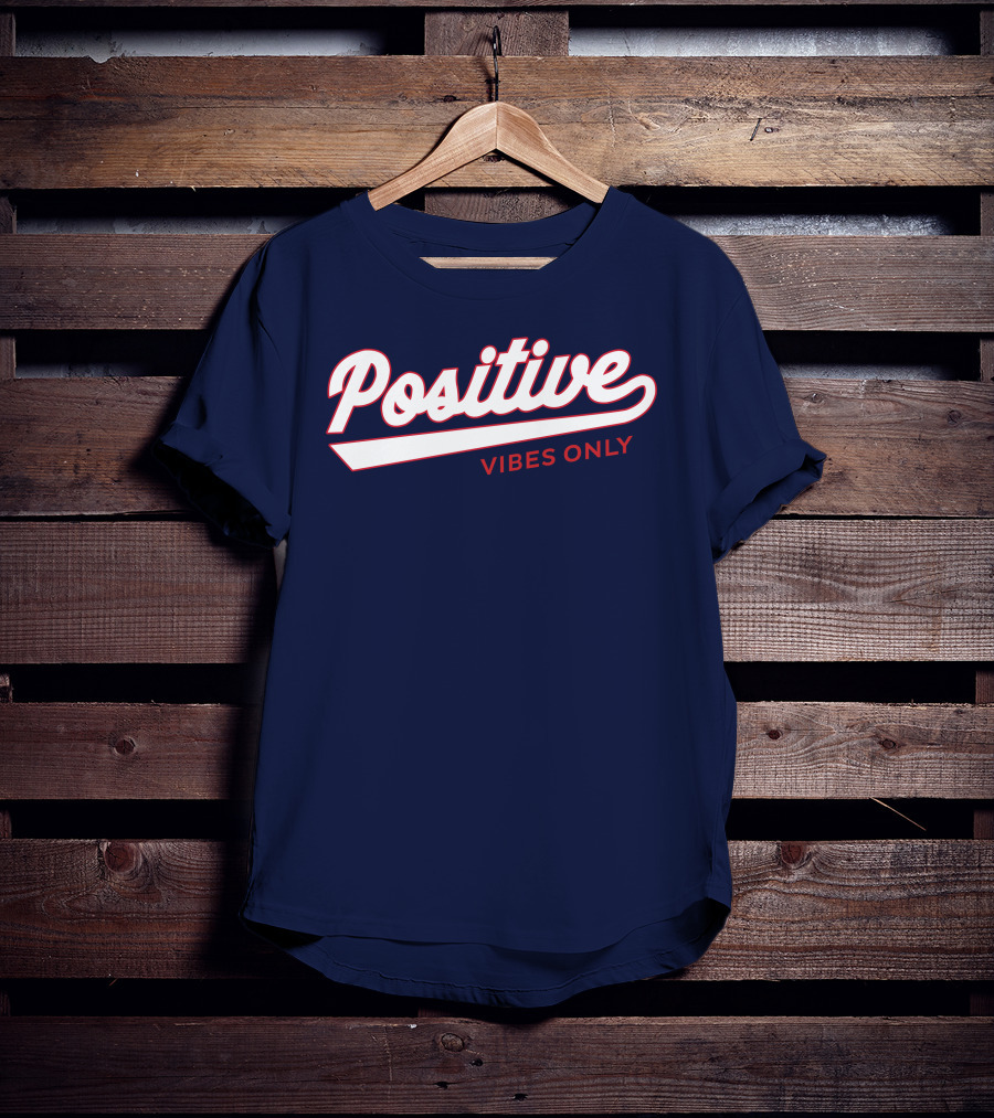 Positive Vibes Only Football T-Shirt