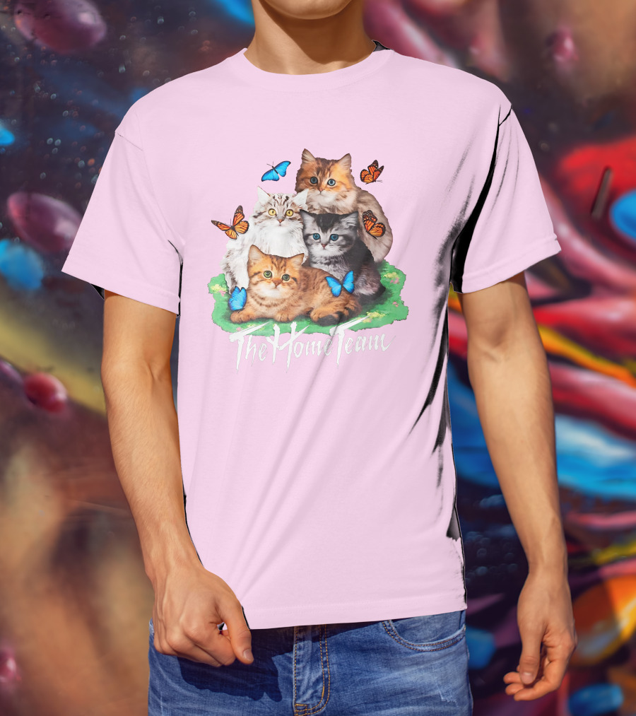 Kittens The Home Team Butterflies T-Shirt